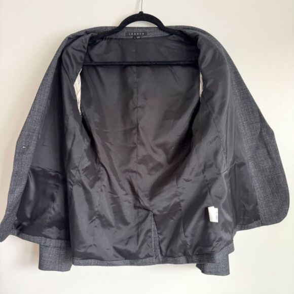 THEORY 100% Wool Grey Single Button Blazer | Size 12 - Picture 5 of 8